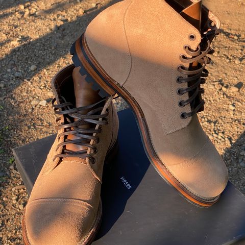 Viberg Service Boot PCT in Horween Marine Field Roughout