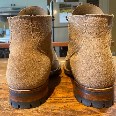 Viberg Service Boot PCT in Horween Marine Field Roughout