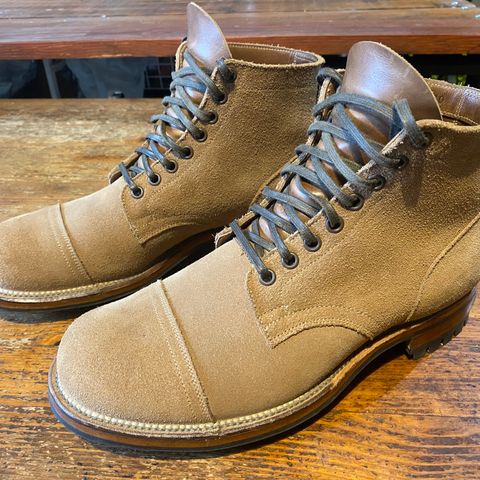 Viberg Service Boot PCT in Horween Marine Field Roughout