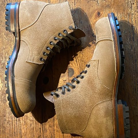 Viberg Service Boot PCT in Horween Marine Field Roughout