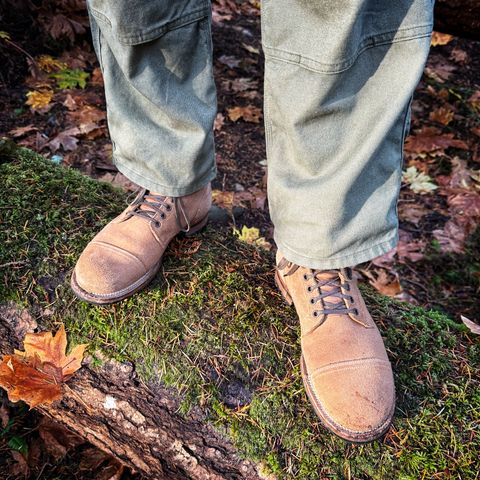 Viberg Service Boot PCT in Horween Marine Field Roughout