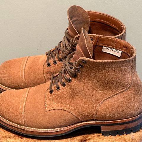 Viberg Service Boot PCT in Horween Marine Field Roughout