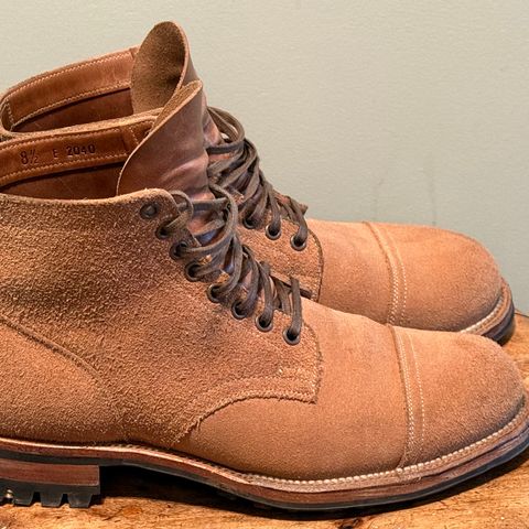 Viberg Service Boot PCT in Horween Marine Field Roughout