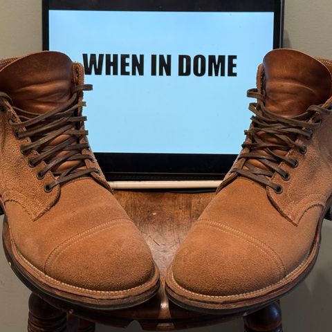Viberg Service Boot PCT in Horween Marine Field Roughout