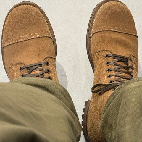 Viberg Service Boot PCT in Horween Marine Field Roughout