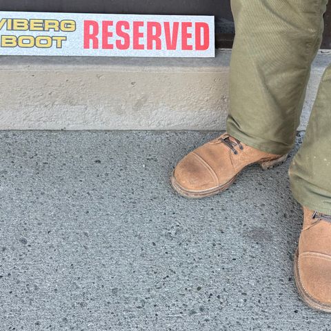 Viberg Service Boot PCT in Horween Marine Field Roughout