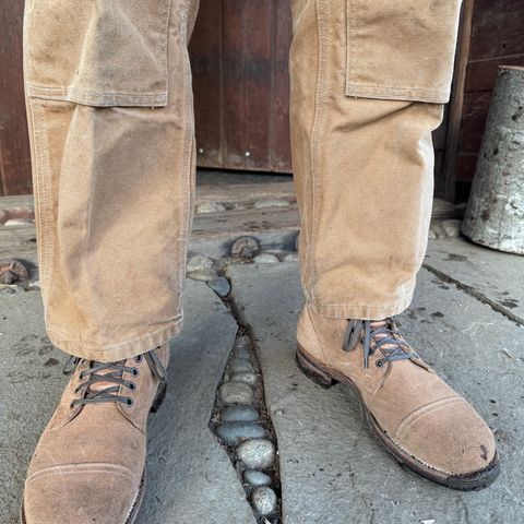 Viberg Service Boot PCT in Horween Marine Field Roughout