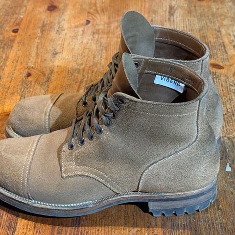 Viberg Service Boot PCT in Horween Marine Field Roughout