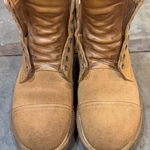 Viberg Service Boot PCT in Horween Marine Field Roughout