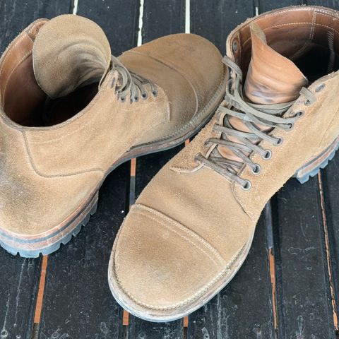 Viberg Service Boot PCT in Horween Marine Field Roughout