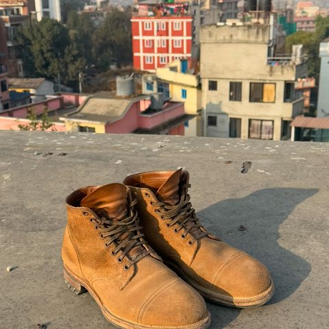 Viberg Service Boot PCT in Horween Marine Field Roughout