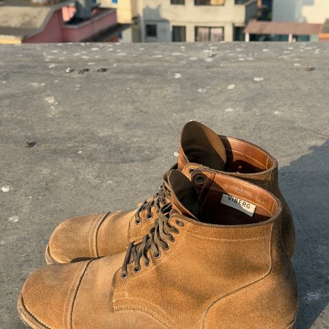 Viberg Service Boot PCT in Horween Marine Field Roughout