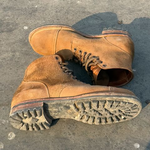 Viberg Service Boot PCT in Horween Marine Field Roughout