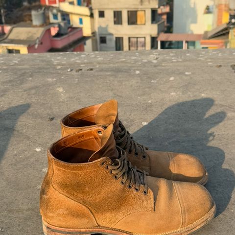Viberg Service Boot PCT in Horween Marine Field Roughout