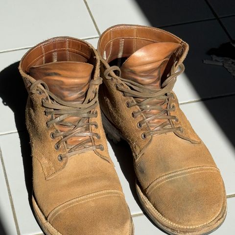 Viberg Service Boot PCT in Horween Marine Field Roughout