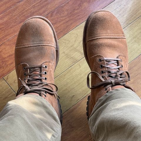 Viberg Service Boot PCT in Horween Marine Field Roughout
