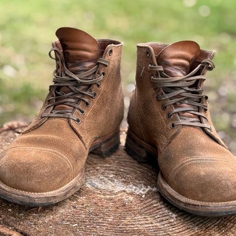 Viberg Service Boot PCT in Horween Marine Field Roughout
