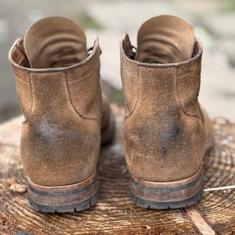 Viberg Service Boot PCT in Horween Marine Field Roughout