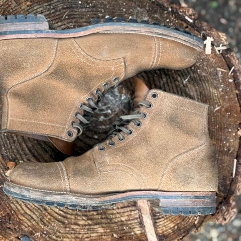 Viberg Service Boot PCT in Horween Marine Field Roughout