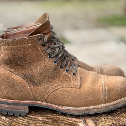 Viberg Service Boot PCT in Horween Marine Field Roughout