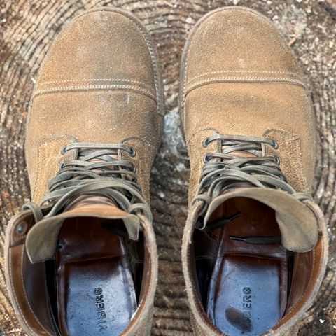 Viberg Service Boot PCT in Horween Marine Field Roughout