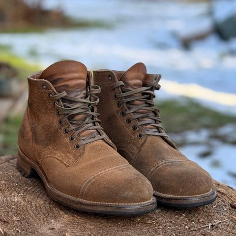 Viberg Service Boot PCT in Horween Marine Field Roughout