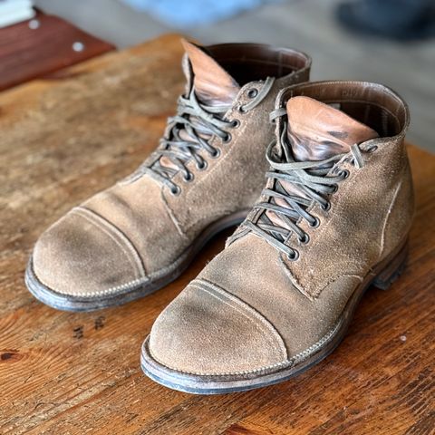 Viberg Service Boot PCT in Horween Marine Field Roughout