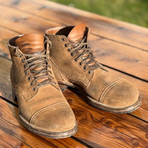 Viberg Service Boot PCT in Horween Marine Field Roughout