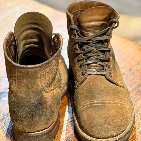 Viberg Service Boot PCT in Horween Marine Field Roughout