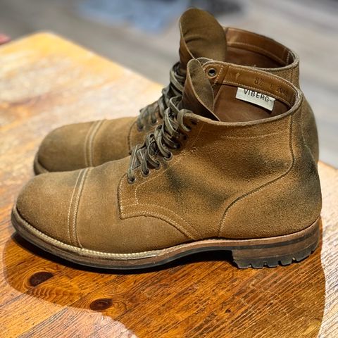 Viberg Service Boot PCT in Horween Marine Field Roughout