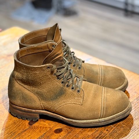 Viberg Service Boot PCT in Horween Marine Field Roughout