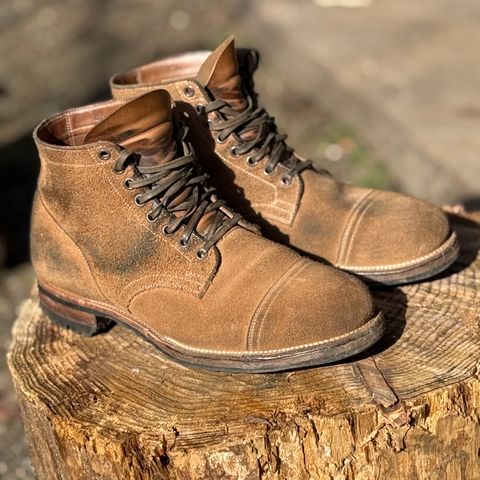Viberg Service Boot PCT in Horween Marine Field Roughout