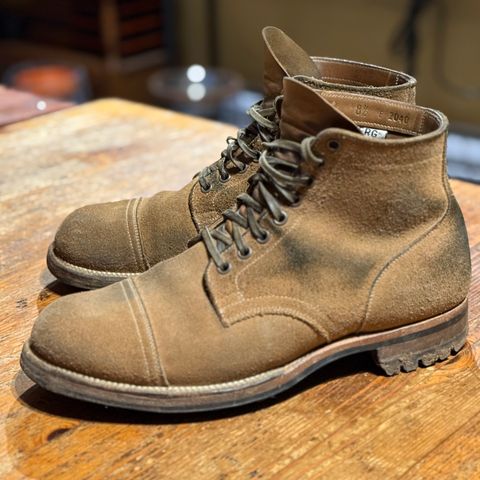 Viberg Service Boot PCT in Horween Marine Field Roughout