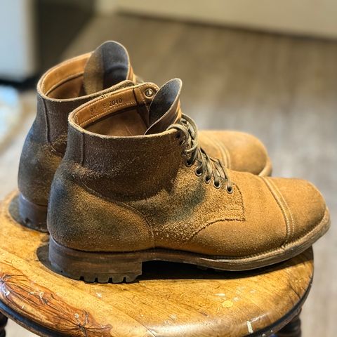 Viberg Service Boot PCT in Horween Marine Field Roughout