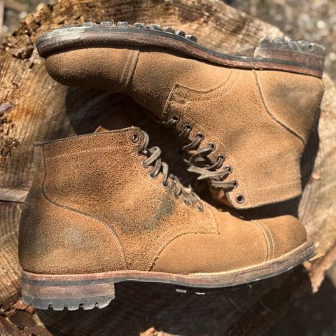Viberg Service Boot PCT in Horween Marine Field Roughout