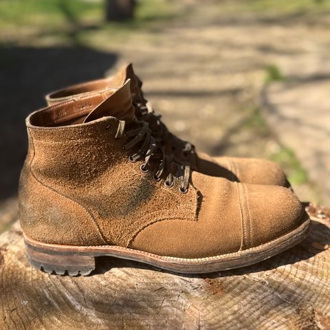 Viberg Service Boot PCT in Horween Marine Field Roughout