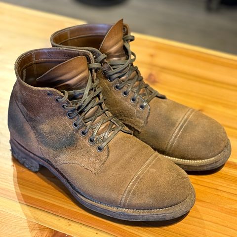 Viberg Service Boot PCT in Horween Marine Field Roughout