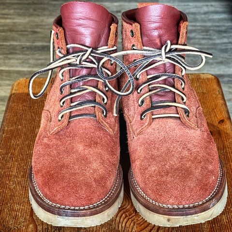 Viberg Scout Boot in Seidel Red Dog Oil Tan Roughout