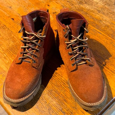 Viberg Scout Boot in Seidel Red Dog Oil Tan Roughout