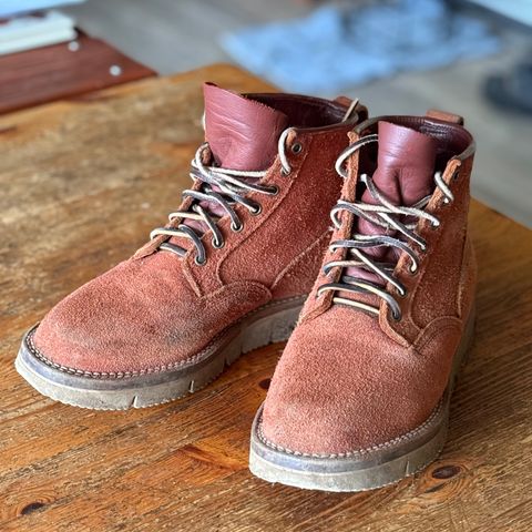 Viberg Scout Boot in Seidel Red Dog Oil Tan Roughout