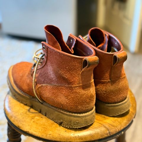 Viberg Scout Boot in Seidel Red Dog Oil Tan Roughout