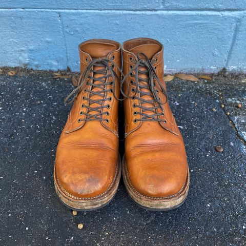 Viberg Service Boot in Raw Natural Wooly Chromexcel