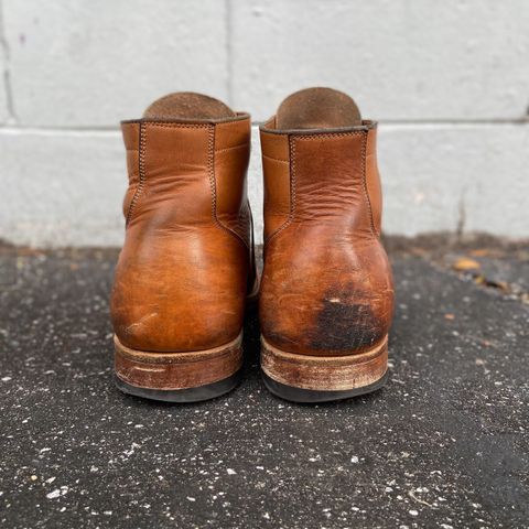 Viberg Service Boot in Raw Natural Wooly Chromexcel
