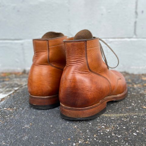 Viberg Service Boot in Raw Natural Wooly Chromexcel