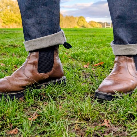 Solovair Dealer Boot in Gaucho Crazy Horse Greasy Pull Up