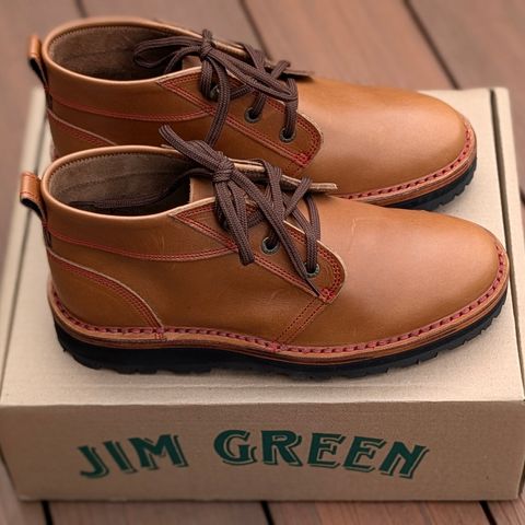 Jim Green Turbo Vellie Custom in Natural Veg Tan