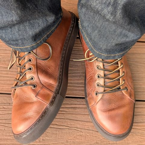 Thursday Premier Low Top in Horween Natural Chromexcel
