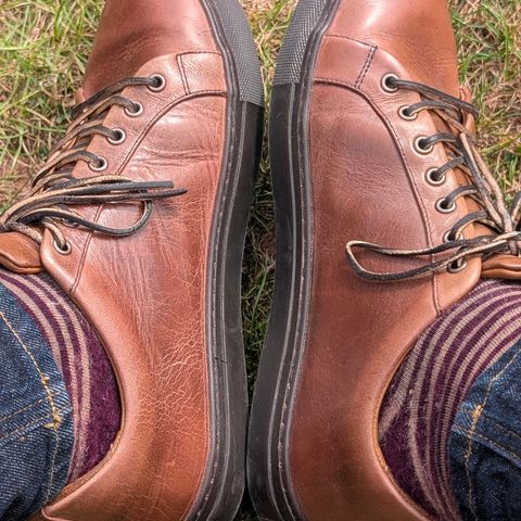 Thursday Premier Low Top in Horween Natural Chromexcel