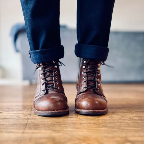 View photo of Red Wing Iron Ranger in S.B. Foot Amber Harness