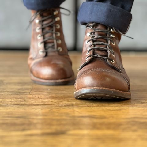 View photo of Red Wing Iron Ranger in S.B. Foot Amber Harness